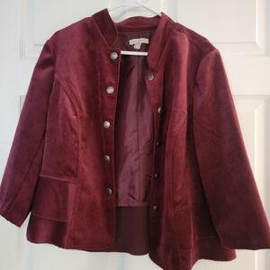 Elegant Burgundy Women's Jacket